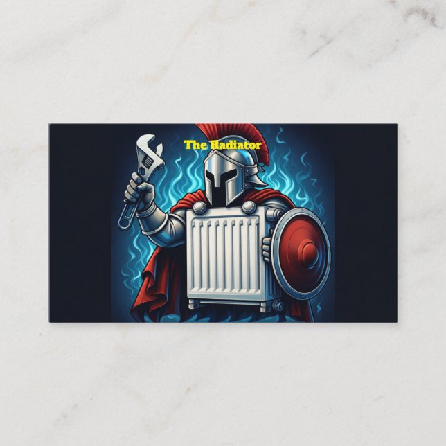 Carte De Visite Radiator Specialist Plumber Business Card  (Devant)