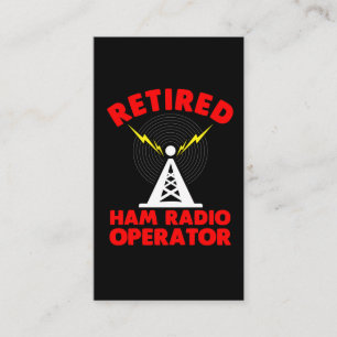 Carte De Visite Radio Opérateur de radio Ham Tour de radio de ret