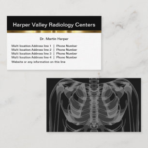Carte De Visite Radiologie Classé à plusieurs emplacements Médical