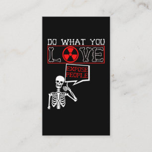 Carte De Visite Radiologie Humour Skeleton Xray Radiologiste