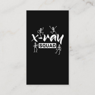 Carte De Visite Radiologie Xray Skeleton Squad Funny Radiologiste