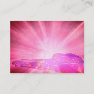 Carte De Visite Raies roses de *~* guérissant le guérisseur de