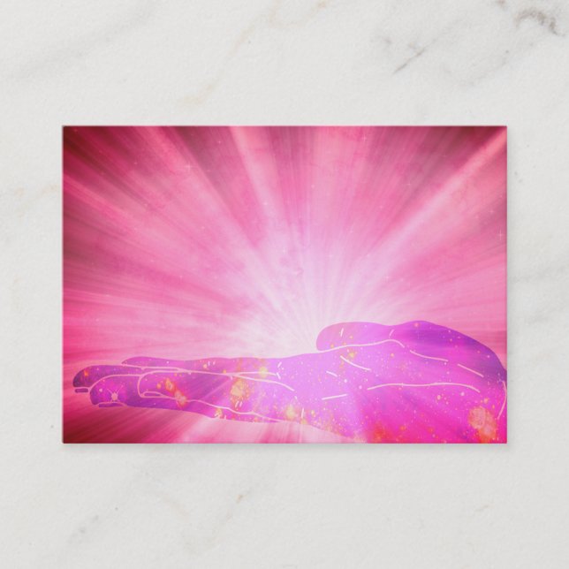 Carte De Visite Raies roses de *~* guérissant le guérisseur de (Devant)
