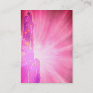 Carte De Visite Raies roses de *~* guérissant le guérisseur de