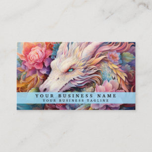Carte De Visite Rainbow Chinese Dragon