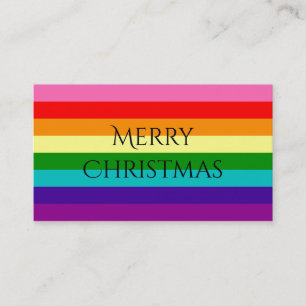 Carte De Visite Rainbow Gay Pride LGBT Original 8 Stripes