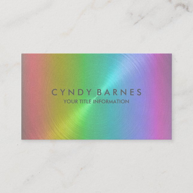 Carte de visite Rainbow Sheen (Devant)