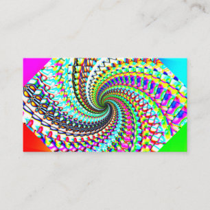 Carte De Visite Rainbow Spiral (vous pouvez ajouter des mots)