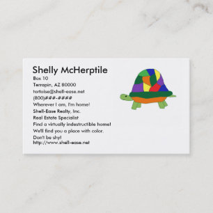 Carte de visite Rainbow Turtle