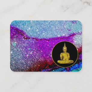 Carte De Visite *~* Rainbow Universe Parties scintillant Méditatio