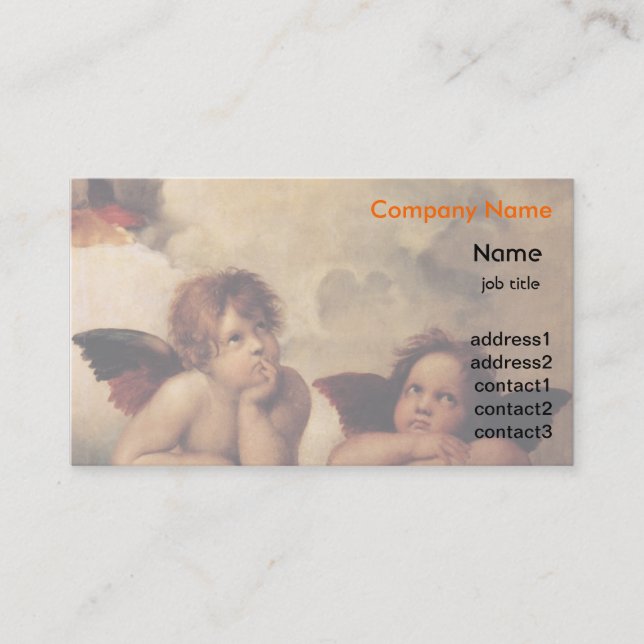 Carte De Visite Raphael, Sistine Cherub (Devant)