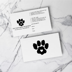 Carte De Visite Rappel de rendez-vous pour la marque Paw Minimalis