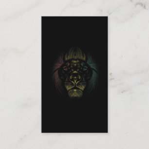 Carte De Visite  Rasta Lion Head Jamaïque Afrique Amour animal