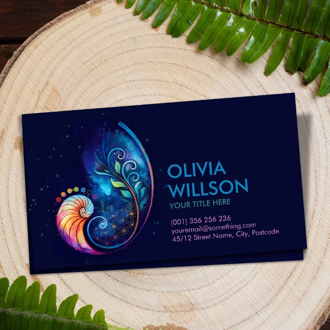 Carte De Visite Ratio d'or - Fleur de vie - Géométrie sacrée (Créateur téléchargé)