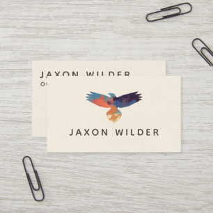 Carte De Visite Raven Bird Silhouette Nuage Aquarelle Minimale