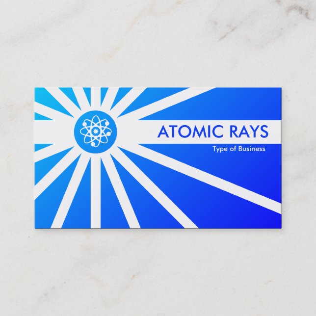 Carte De Visite Rayons atomiques - Bleu (Devant)