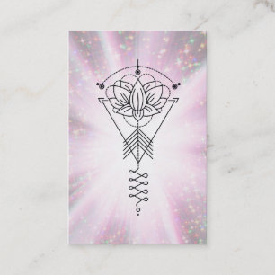 Carte De Visite Rayons curatifs tribaux Reiki d'étincelle de Lotus