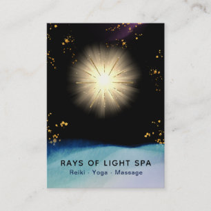 Carte De Visite *~* Rayons Étoiles Guérison Léger Énergie Univ