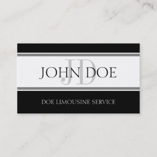 Carte De Visite Rayure de service de limousine W/W