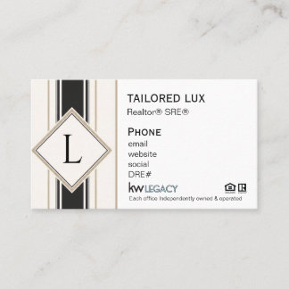 Carte De Visite Rayures de confiance sur mesure Lux
