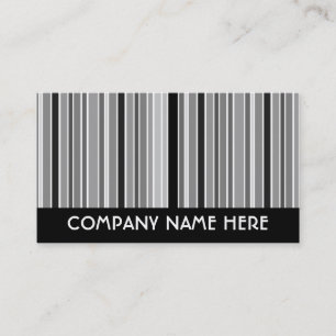 Carte De Visite rayures de gamme de gris