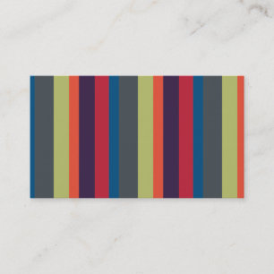 Carte De Visite Rayures multicolores d'arc-en-ciel par Artinspired