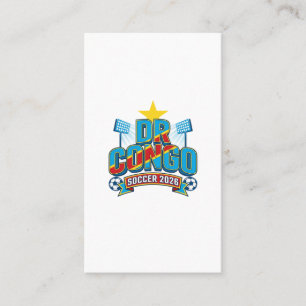 Carte De Visite RDC Soccer 2026 Football Gras Pays Typographie