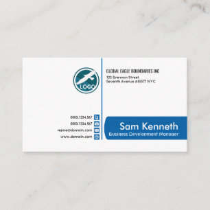Carte De Visite Réalisateur blanc élégant simple professionnel