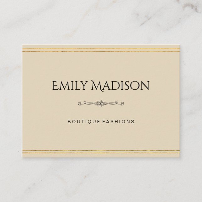 Carte De Visite Réalisateur exécutif | Fashionista | Lux (Devant)