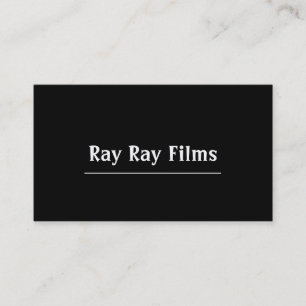 Carte De Visite Réalisateur Films Producteur Production Business