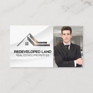 Carte De Visite Realtor Business Man Logo de propriétés