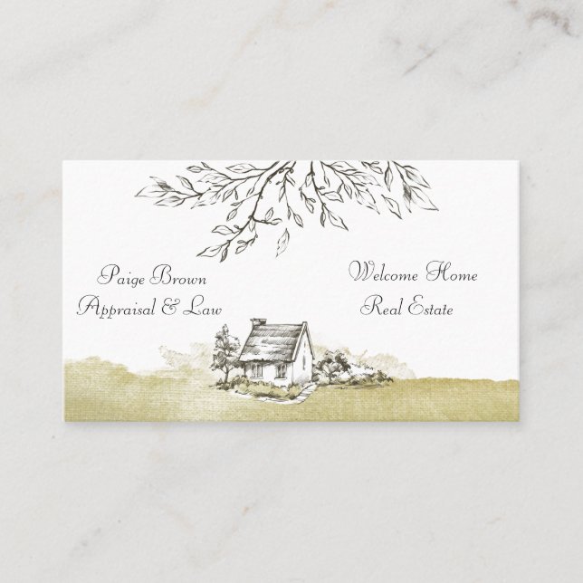 Carte De Visite Realtor de la Maison Blanche (Devant)