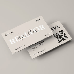 Carte De Visite Realtor Realty Minimum Courtier en hypothèques Bei