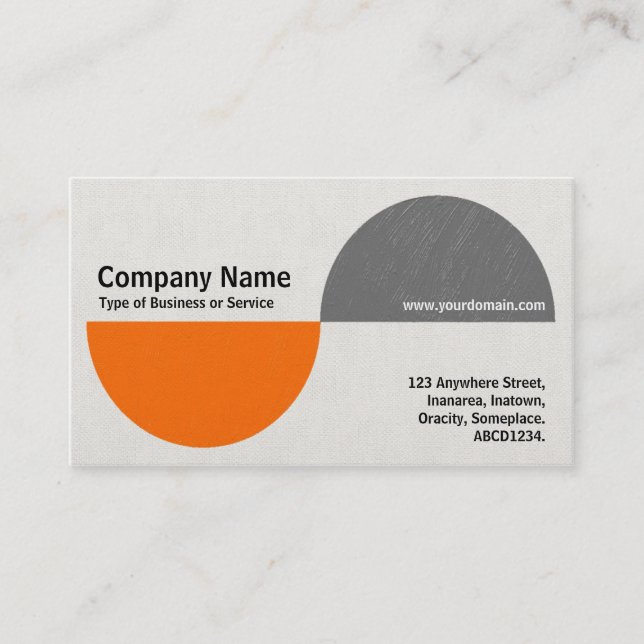 Carte De Visite Recents alternatifs II - Orange et gris (Devant)