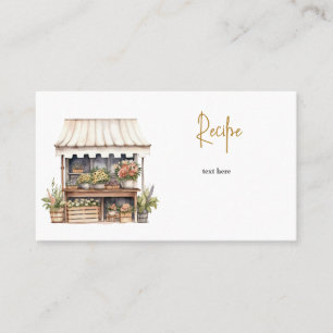CARTE DE VISITE REÇETTE PERSONNALISÉE