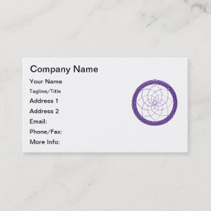 Carte De Visite Receveur pourpre spirituel de rêve de Natif