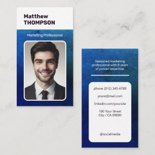 Carte De Visite Recherche d'emploi classique Classy Minimalist Dar