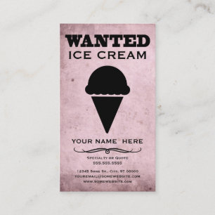 Carte De Visite recherché : glace