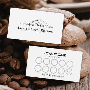 Carte De Visite Récompenses de fidélité pour la boulangerie Minima