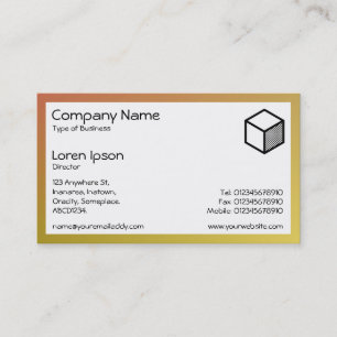 Carte De Visite Rectangle - Couleur