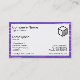Carte De Visite Rectangle - Lac Purple