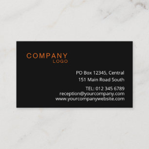 CARTE DE VISITE RECTANGLE LOGO COMPANY MARQUE D'AFFAIRES PERSONNAL