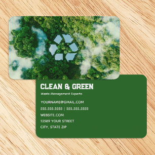 Carte De Visite Recyclage de la gestion des déchets