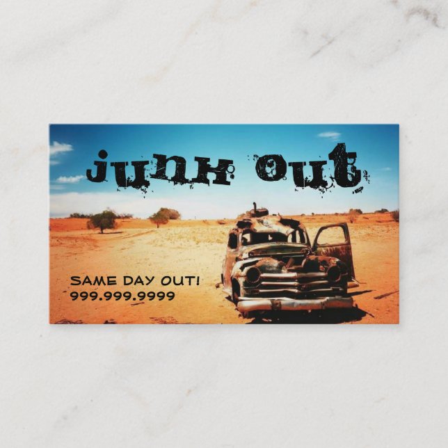 Carte De Visite Recyclage de l'enlèvement des métaux de la ferrail (Devant)