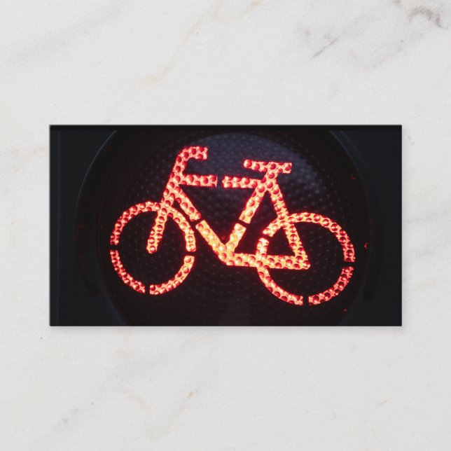 Carte De Visite Red Bike pour Réparation de Vélos Magasins Réparat (Devant)