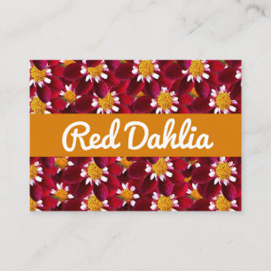 Carte De Visite Red Dahlia