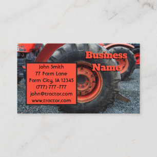 Carte De Visite Red Farm Tire
