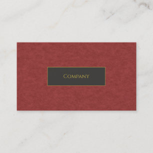 Carte de visite Red Faux
