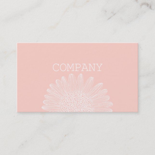 Carte De Visite RED flower (Devant)