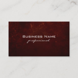 Carte De Visite Red Grunge